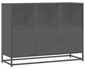 VidaXL fekete szerelt fa tálalószekrény 100x35x76 cm