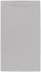 Zuhanytálca négyszögletes SAT Fusion 160x90 cm öntött márvány gris perla SATFU16090GRP