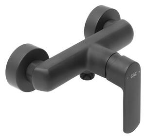 Zuhany csaptelep SAT Feel zuhanyszett nélkül 150 mm fekete matt SATBSFEEL268C