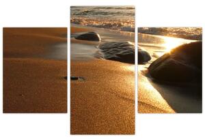 Kép - homokos, tengerpart (90x60cm)