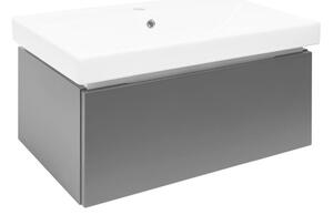 Fürdőszobaszekrény SAT Feel 80x30x46 cm mat SATFEEL80ANTU1