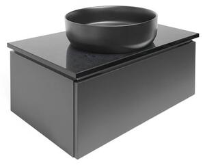 Fürdőszobaszekrény SAT Feel 80x30x46 cm mat SATFEEL80ANTTK