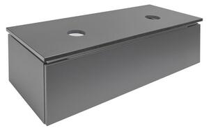 Fürdőszobaszekrény SAT Feel 120x30x46 cm mat SATFEEL120ANTD