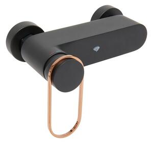Zuhany csaptelep SAT Fusion zuhanyszett nélkül 150 mm fekete/bronz SATBSFU268CPCBR