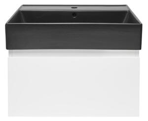 Fürdőszobaszekrény mosdókagylóval SAT B-WAY 59x30x45 cm fehér fényes BWAY60WU2B