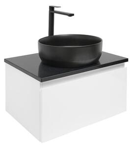 Fürdőszobaszekrény fedeles SAT B-WAY 59x30x45 cm fehér fényes BWAY60WZUB