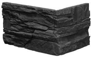 Sarok Fineza Brelo antracit 37,5x12,5 cm dombor RBRELOAN