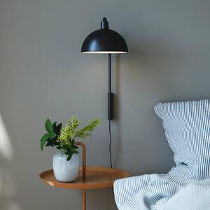Nordlux Fali világítás Ellen 20 kábel + dugó, fekete, Fekete, Nappali / Étkező, fém, Skandináv