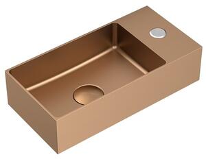 Mosogató SAT Aurum kiöntővel 36x18 cm rosegold SATAUR3618BRG