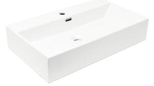 Mosdó SAT Cube Way 75x42 cm-es furat a csaphoz középen SATCW7542