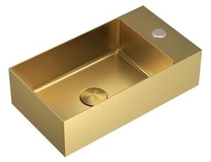 Mosogató SAT Aurum kivezetéssel 40x22 cm arany SATAUR4022BG