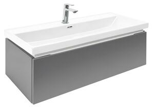 Fürdőszoba szekrény mosdóval és keverővel SAT Feel 100x30x44,8 cm antracit szőnyeg SATFEEL100ANTU4BA