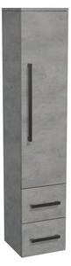 Fürdőszobaszekrény magas SAT Cube Way 35x163x33 cm beton CUBE3CHV35BE