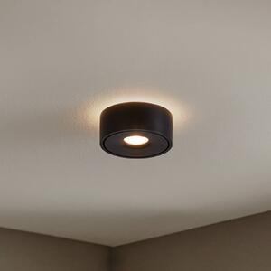 Arcchio LED mennyezeti lámpa Rotari, Ø 12 cm, felfelé & lefelé, fekete