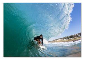 Akrilüveg fotó Surfer a hullám