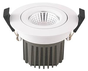 LED mennyezetbe süllyesztett spot Diled, Ø 8,5cm, 10 W, Dim-To-Warm, fehér