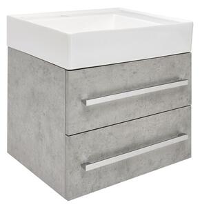 Fürdőszobaszekrény fürdőszobaszekrény SAT Cube Way 60x53x46 cm fürdőszobaszekrény mat CUBE46602BESATCW