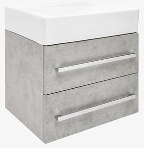 Fürdőszobaszekrény fürdőszobaszekrény SAT Cube Way 60x53x46 cm fürdőszobaszekrény mat CUBE46602BESATCWL