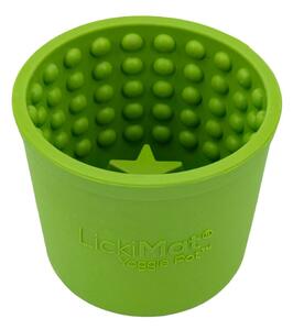 Habzsolásgátló tál Yoggie Pot Green – LickiMat