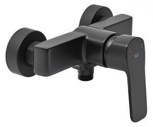 Zuhany csaptelep SAT Cube Way zuhanyszett nélkül 150 mm fekete matt CU268C