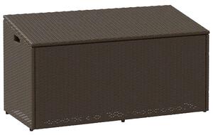 VidaXL barna polyrattan kerti tárolóláda 110x50x58 cm