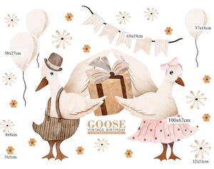 Gario Falmatrica gyerekeknek Goose vintage birthday - libák ajándékkal
