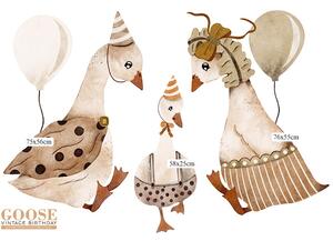 Gario Falmatrica gyerekeknek Goose vintage birthday - három libák