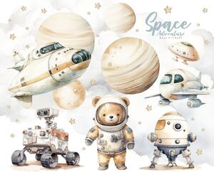 Gario Falmatrica gyerekeknek Space adventure - mackó az űrben