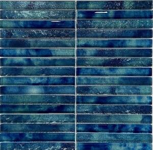 Üvegmozaik Premium Mosaic deep blue 30x30 cm fényes MOSPTK3