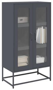 VidaXL Highboard antracit 68x39x123 cm Acél