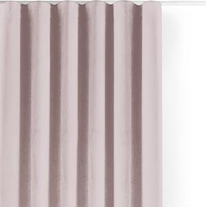 Világos rózsaszín bársony dimout (semi-opac) függöny 140x225 cm Velto – Filumi