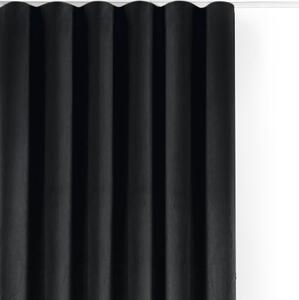 Fekete bársony dimout (részleges sötétítő) függöny 140x300 cm Velto – Filumi