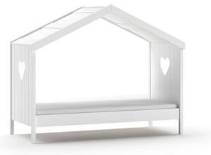 Fehér házikó alakú gyerekágy 90x200 cm Amori - Vipack