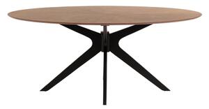 Natúr színű étkezőasztal tölgyfa dekoros asztallappal 110x180 cm Naanim – Kave Home