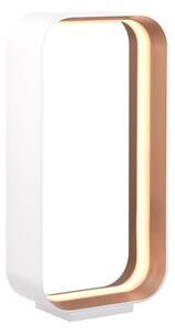 Fehér LED asztali lámpa hangvezérléssel-mobil alkalmazás vezérléssel, fém búrával (magasság 41 cm) Cizione – CINQUE
