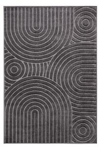 Antracitszürke szőnyeg 67x120 cm Iconic Wave – Hanse Home