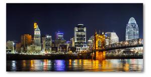 Akrilüveg fotó Ohio folyó éjjel