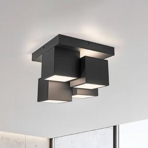 JUST LIGHT. LED mennyezeti lámpa Tetris, vas, 3000 K, fekete