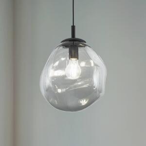 Sol Mini függőlámpa, üveg, Ø 25 cm, fekete/grafitszürke