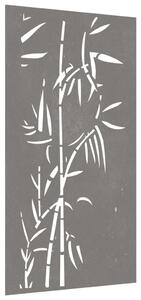 VidaXL bambuszmintás corten acél kerti faldísz 105 x 55 cm