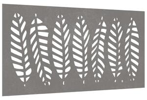 VidaXL levélmintás corten acél kerti faldísz 105 x 55 cm