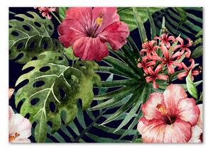 Akril üveg kép Trópusi virágok