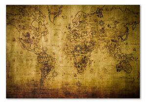 Akrilüveg fotó Régi világtérkép