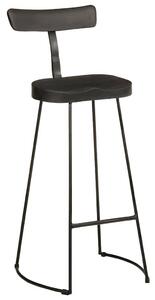 VidaXL 2 db fekete tömör mangófa bárszékek 49x43x103 cm