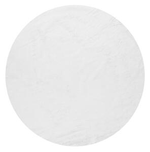 Fehér mosható kerek szőnyeg ø 100 cm Pelush White – Mila Home