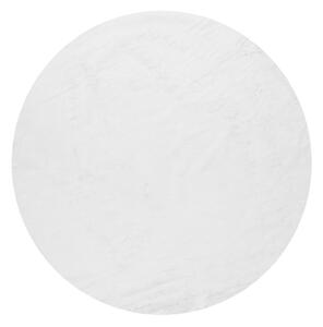 Fehér mosható kerek szőnyeg ø 100 cm Pelush White – Mila Home