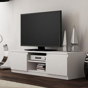 Drohmo RTV120 TV állvány, 120x36x40 cm, fehér