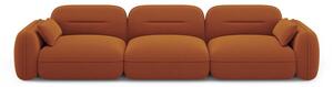 Narancssárga bársony kanapé 320 cm Audrey – Interieurs 86