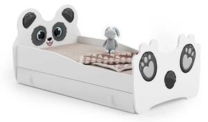 Panda gyermekágy 140x70cm fiókkal, Fehér