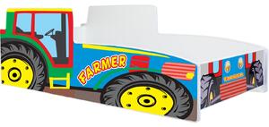 Gyermekágy Traktor színes 140x70